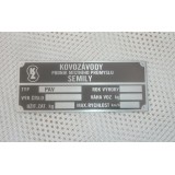 ŠTÍTEK VÝROBNÍ - PAV